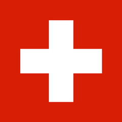 Flag of Switzerland. Swiss flag. European country - obrazy, fototapety, plakaty