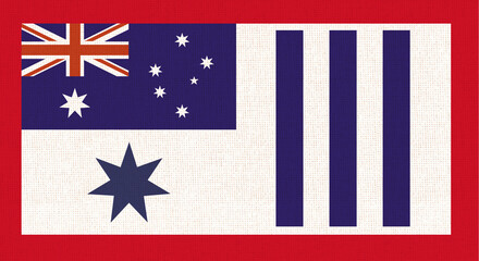 Australian Civil Aviation Flag. Illustration of Honour Flag of Australia