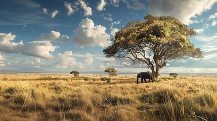 tourist shot of Kenya - obrazy, fototapety, plakaty