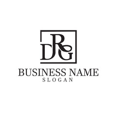 DRG Letter Logo Design Template Vector Illustration
