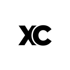 Letter X and C, XC logo design template. Minimal monogram initial based logotype.