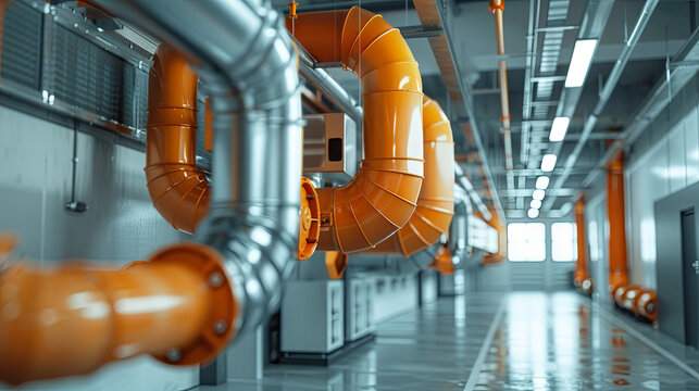 Heating, ventilation, and air conditioning. To regulate the temperature, moisture levels, and cleanliness of the air. HVAC systems at the factory