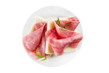 ham slice pork fresh meat food tasty eating cooking appetizer meal food snack on the table copy space food background