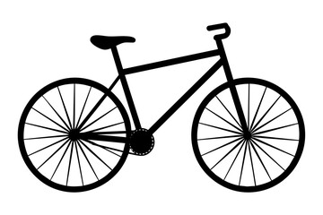 bicycle silhouette vector illustration