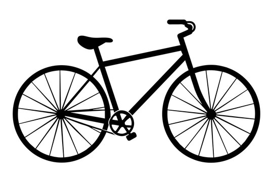 bicycle silhouette vector illustration