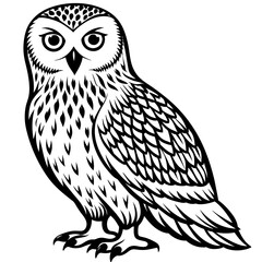 owl silhouette vector illustration svg file