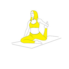 girl in yoga pose