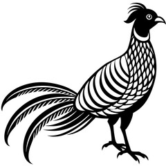 pheasant silhouette vector illustration svg file