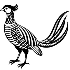 pheasant silhouette vector illustration svg file