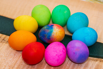 Ostara Pride Eggs, Dyed in Rainbow Colors