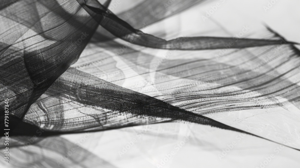 Poster detailed black and white fabric texture. suitable for backgrounds and design projects