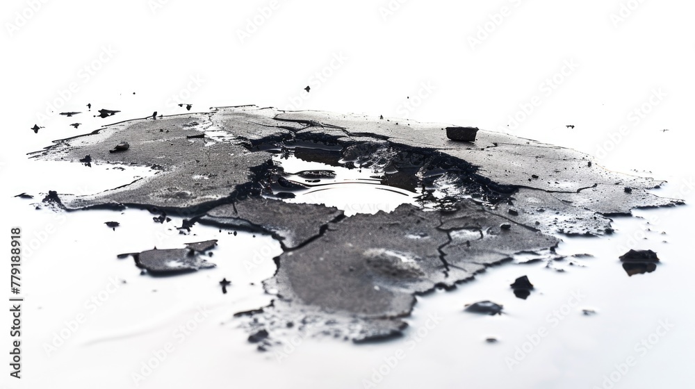 Poster a black and white photo of a puddle of water. suitable for nature or abstract design projects.