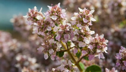 Fototapeta premium Floral Splendor: Close-Up of Ornamental Oregano Flowers