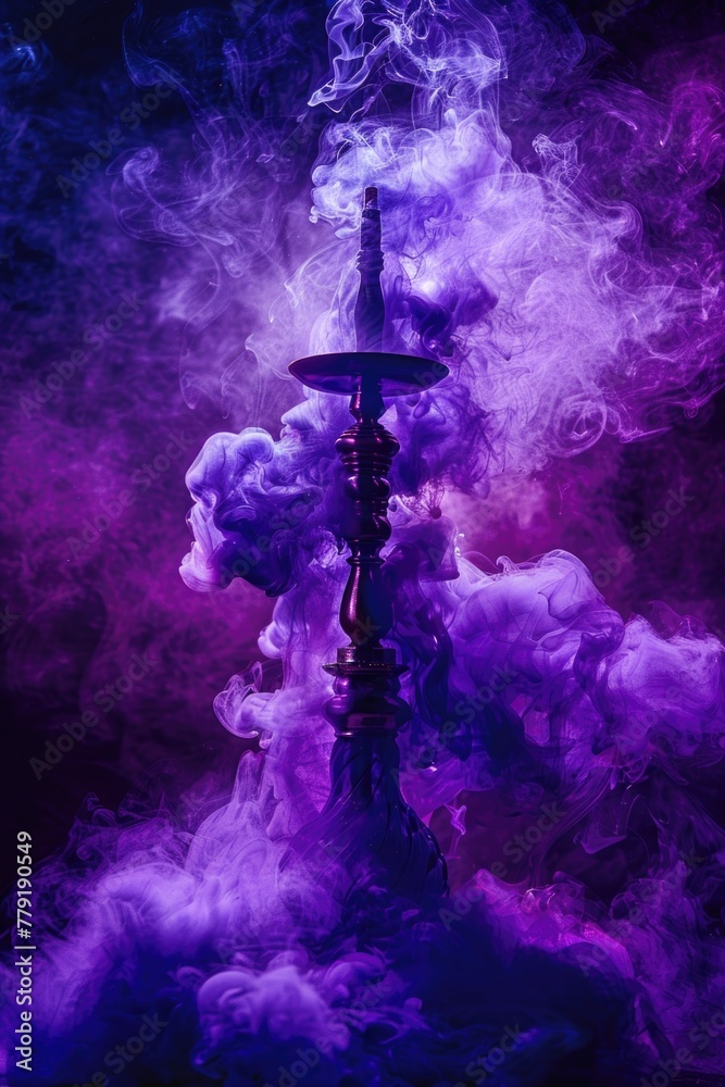 Poster a hook with smoke coming out of it. suitable for various concepts