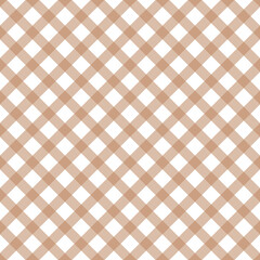Diagonal brown checkered on the white background