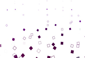 Light Purple vector pattern with crystals, rectangles.