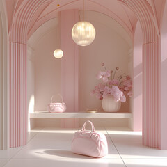 Elegance in Pink: Fashion's Tranquil Corner