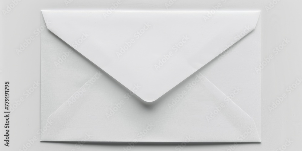 Aufkleber An open envelope with a white paper inside. Perfect for business and communication concepts