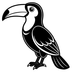 Obraz premium American Goldfinch silhouette vector illustration svg file