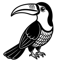 American Goldfinch silhouette vector illustration svg file