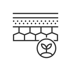 Soil Ground With Plant Icon - Geology Icon
