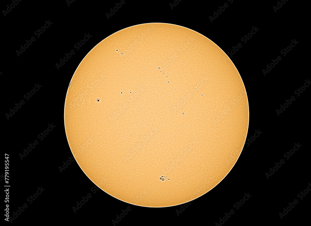 Canvas Prints image of the surface of the sun viewed through a high power telescope
