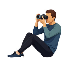 Fototapeta premium photographer with camera