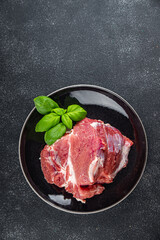 raw meat pork fresh pulp food tasty eating cooking appetizer meal food snack on the table copy space food background rustic