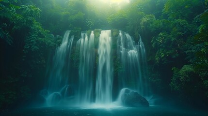 Rushing Waters of the Rainforest, generative ai