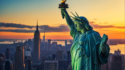 Statue of Liberty monument  democracy