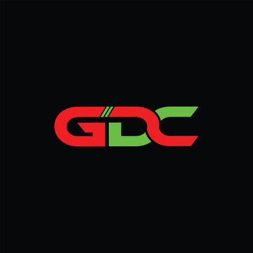 GDC Letter Initial Logo Design Vector Illustration