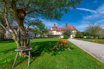 the monastery garden of Seitenstetten, Austria