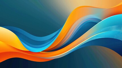 Obraz premium Abstract wave image. Technology.