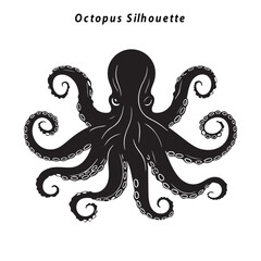 Octopus Silhouette Vector