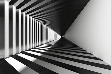 Obraz premium A black and white geometric concept background.