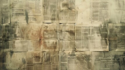 Vintage newspaper grunge texture background