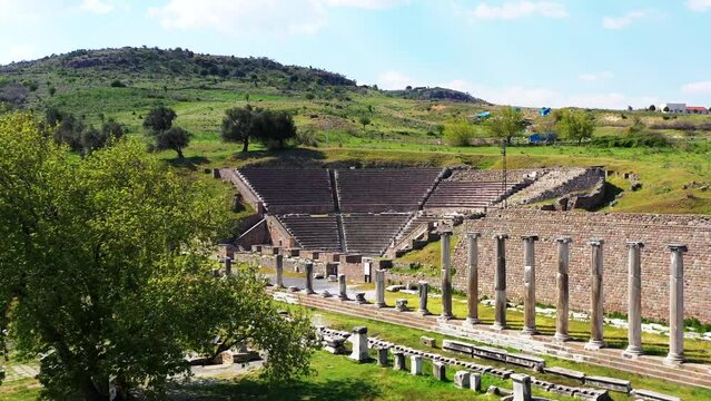 Asklepion Ancient City Drone Shooting