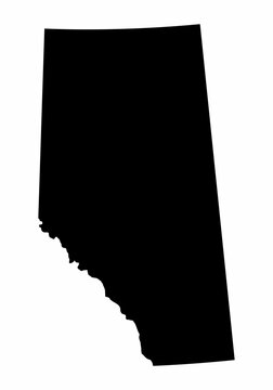 recommend clip art: Alberta province dark silhouette map