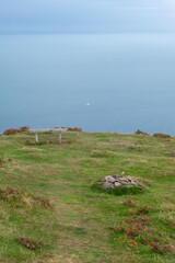 View from the top of Foreland Point on the north Devon coast of the Bristol Channel
