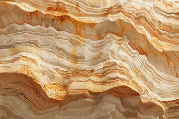 An expansive, seamless sandstone texture, with layers of color that tell the geological story of the earth. 32k, full ultra HD, high resolution - obrazy, fototapety, plakaty