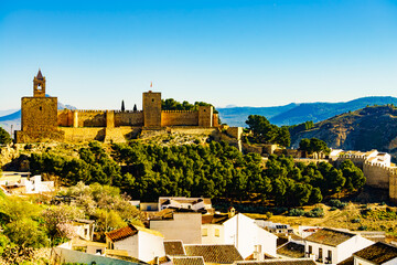 The Alcazaba fortress in Antequera, Spain. - 779216526