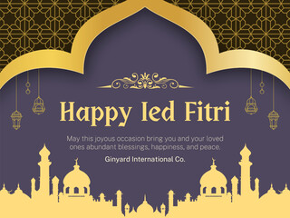 eid mubarak greeting card