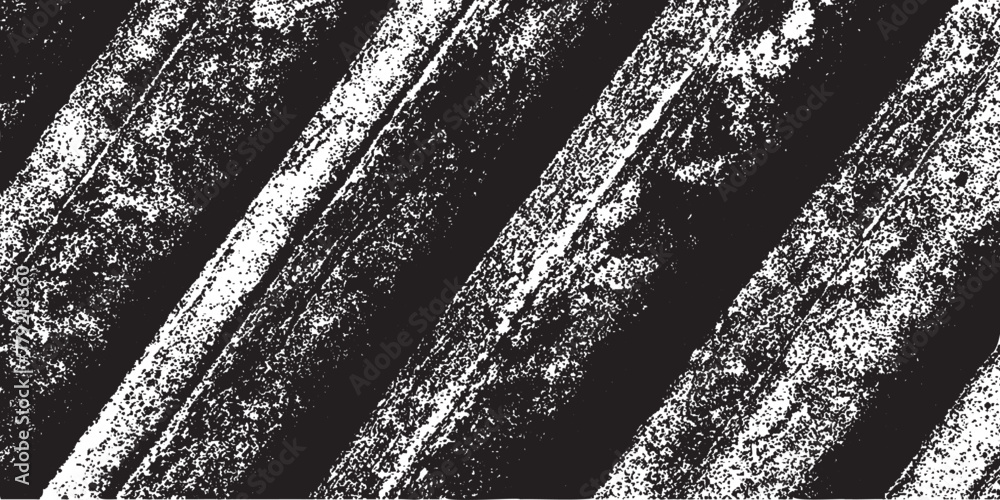 Poster Grunge line  distress vector effect. Black and white overlay background. Old grain texture for rustic design.