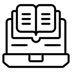 An icon design of e book

