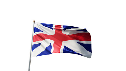 flag in the wind, british flag, English, union jack, united kingdom, england symbol, flag on a flagpole, transparent png with no background, patriotism, country, european symbol, waving in the wind