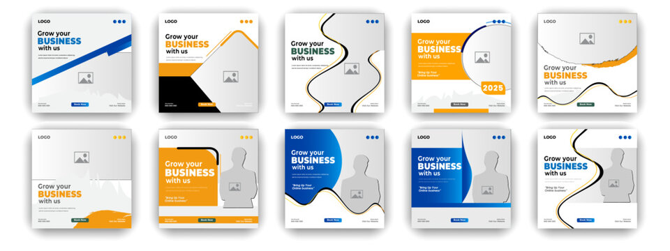 Digital business marketing social media post & web banner corporate business marketing
social media post and web design template