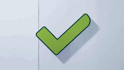 Check mark icon set: Tick symbol vector illustration in flat design