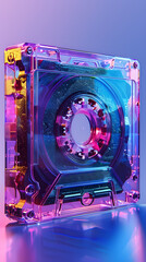 Nostalgia Infused Retro Cassette Tape with High-tech Music Playback Concept
