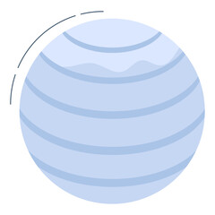 An icon design of yoga ball

