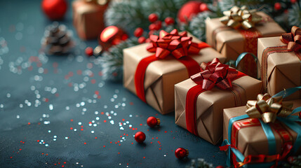 simple close-up beautiful gift boxes together background website background gift